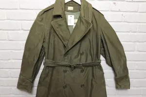 60s Vintage US Military Overcoat Jacket Size Small Short