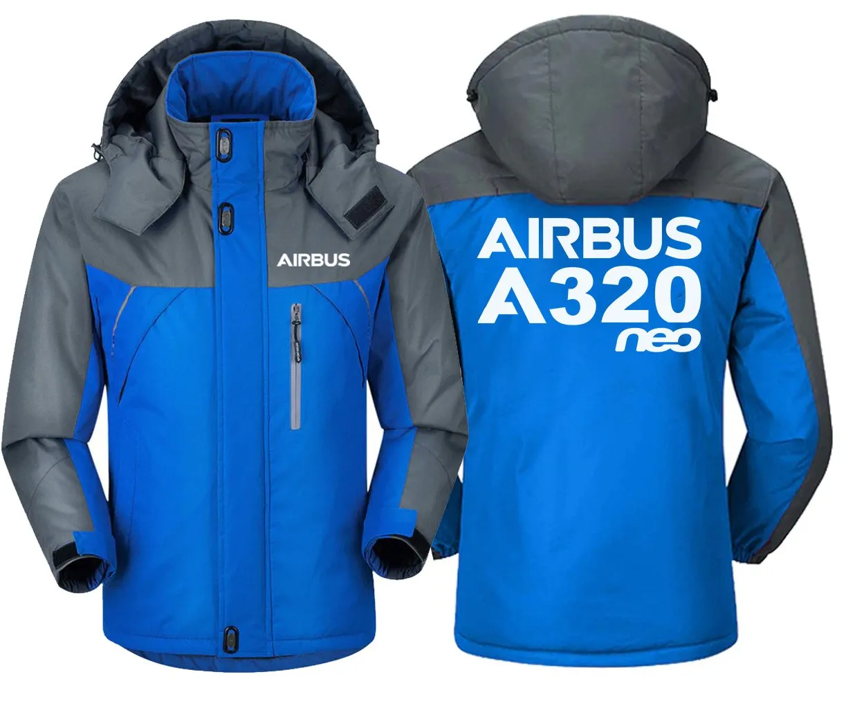 Airbus A320Neo Jacket - Water-Resistant Winter Windbreaker With Unique Design And Utility Pockets