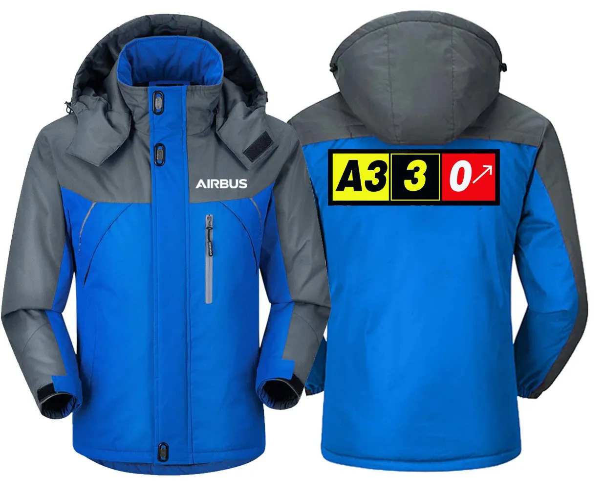 Airbus A330 Winter Coat - Water-Resistant Slim Fit with Utility Pockets, Ideal for Heavy Snow
