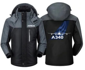 Airbus A340 Winter Jacket - Water-Resistant, Windbreaker With Utility Pockets & Unique Design