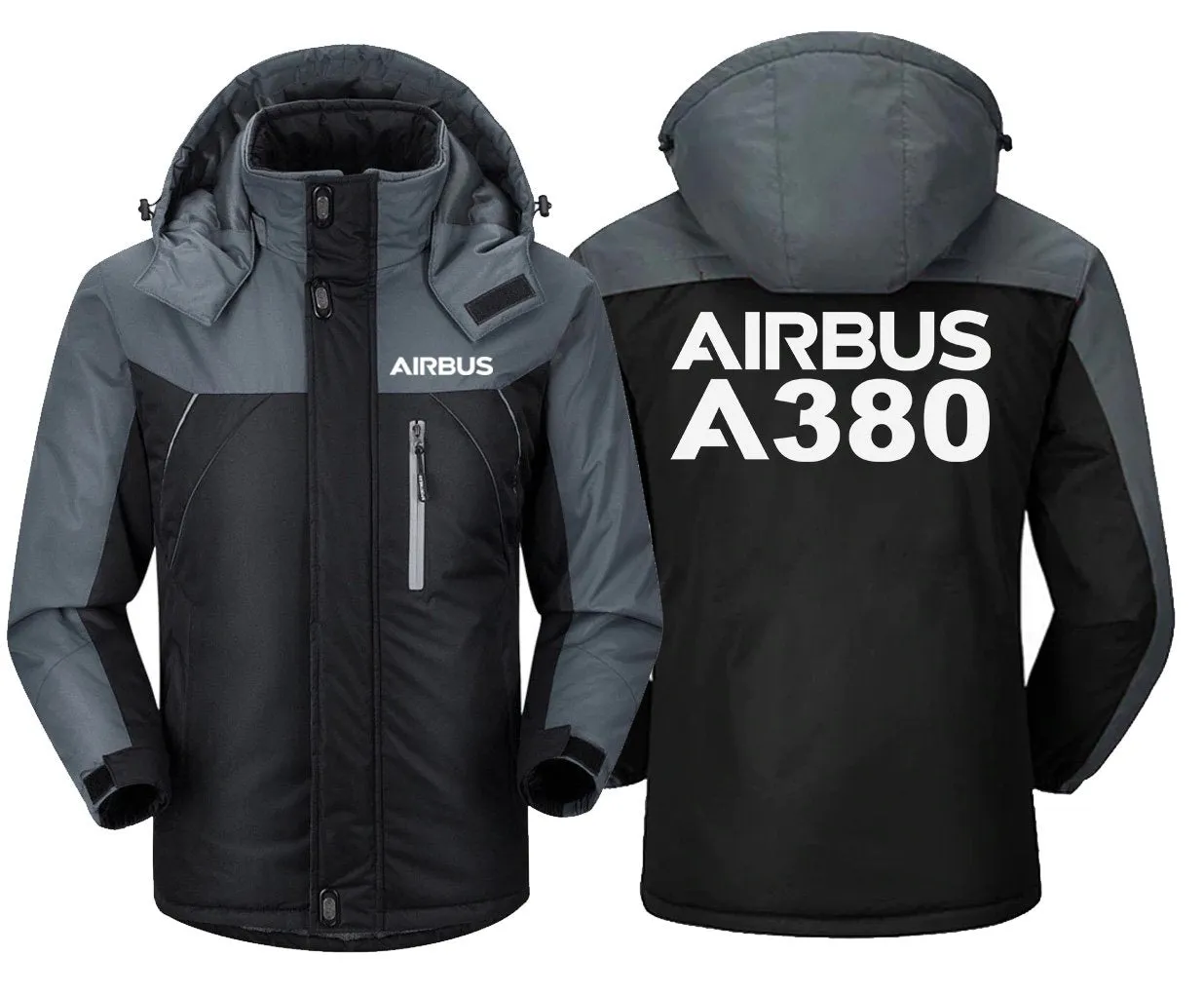 Airbus A380 Winter Jacket - Water-Resistant, Windproof, Slim Fit, Unique Design, Heavy Snow Ready