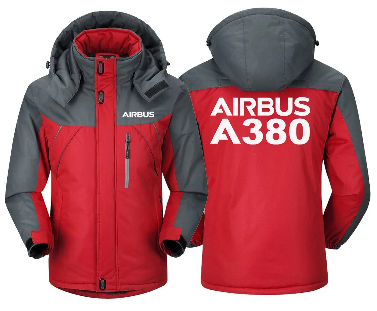 Airbus A380 Winter Jacket - Water-Resistant, Windproof, Slim Fit, Unique Design, Heavy Snow Ready