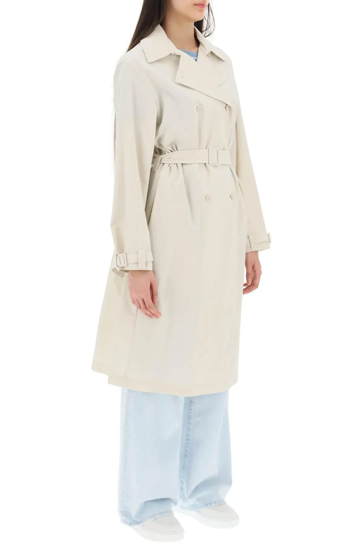 A.P.C. 'Irene' Double Breasted Trench Coat