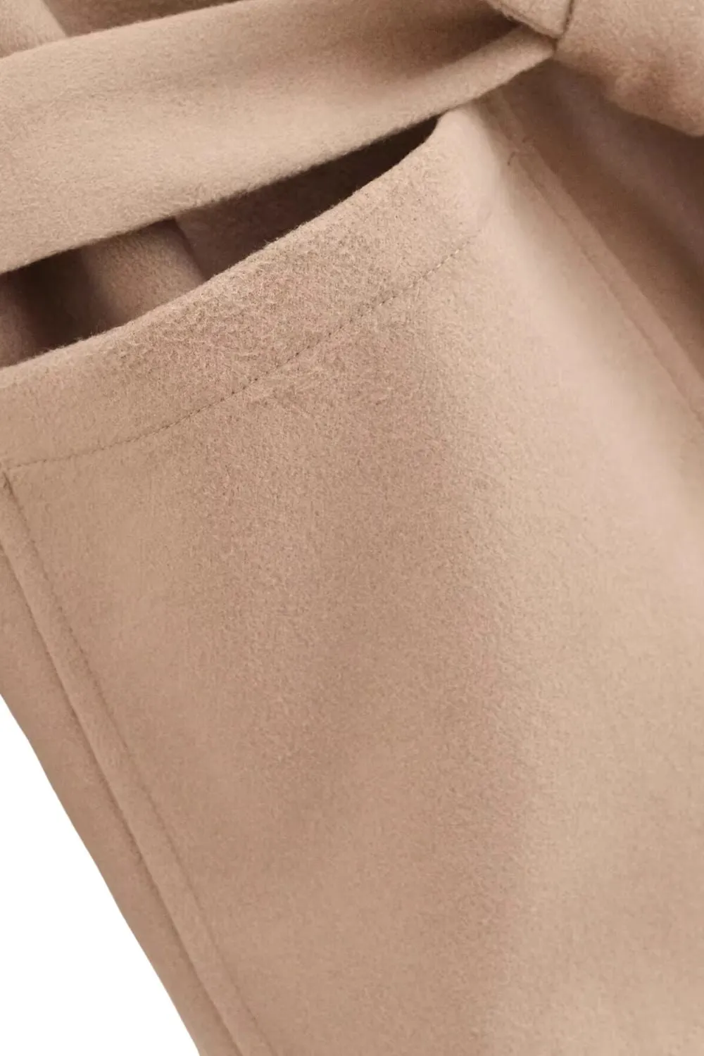 'Autum' Brown Cape-Style Hooded Coat with Belt