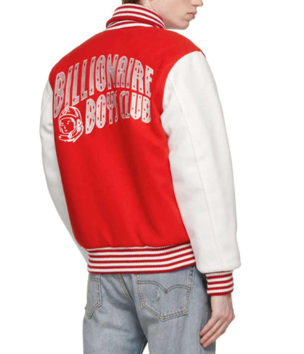 BBC Varsity Red and White Jacket