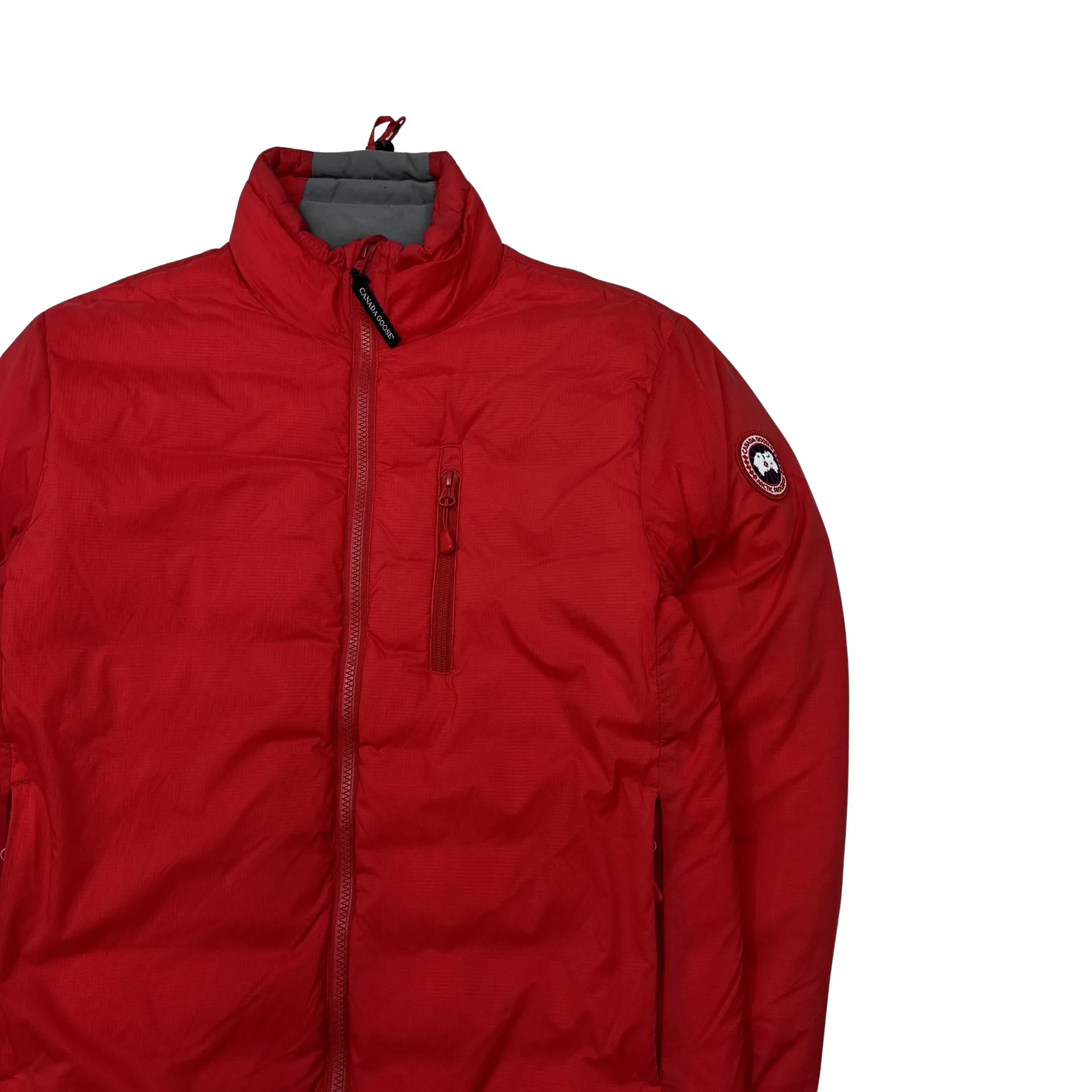 Canada Goose Red Zipped Down Filled Jacket - XS