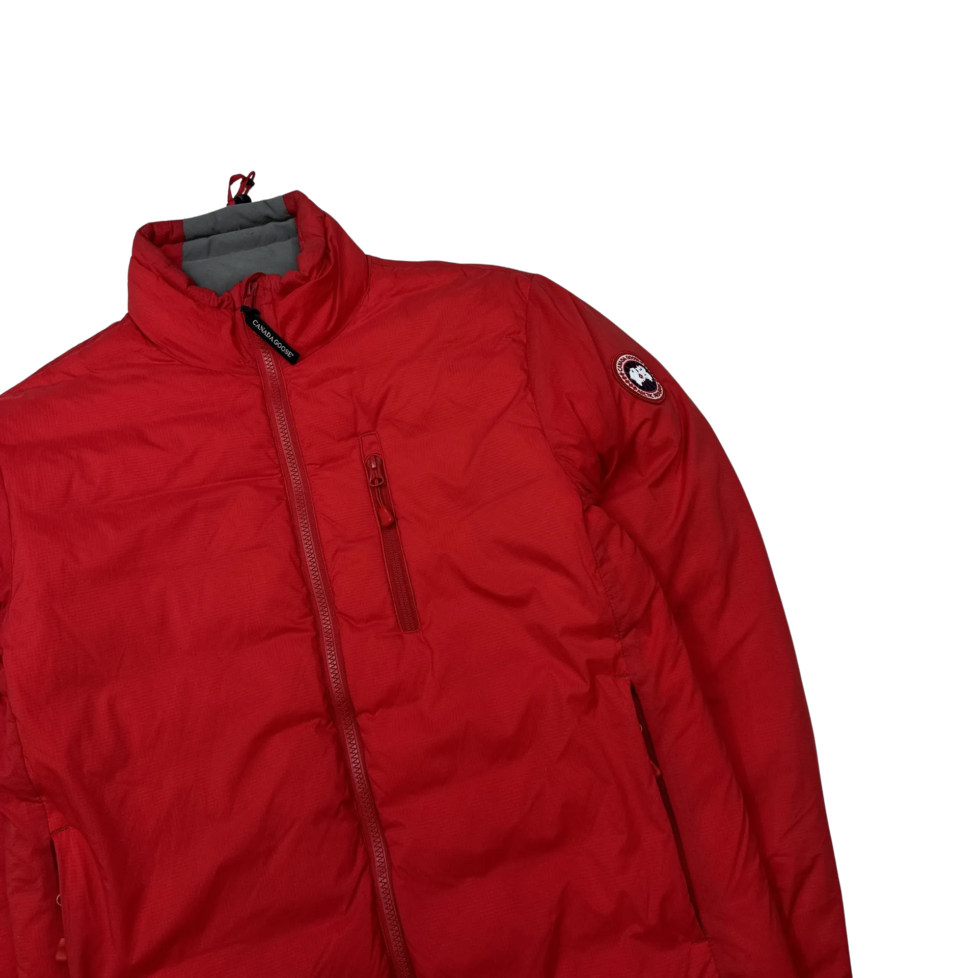 Canada Goose Red Zipped Down Filled Jacket - XS