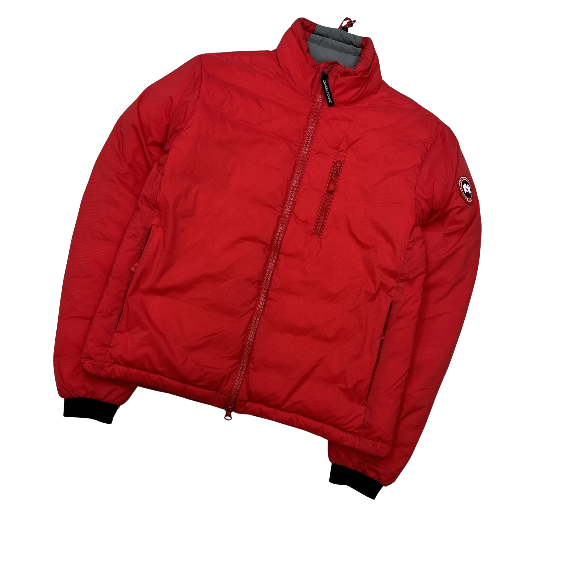 Canada Goose Red Zipped Down Filled Jacket - XS