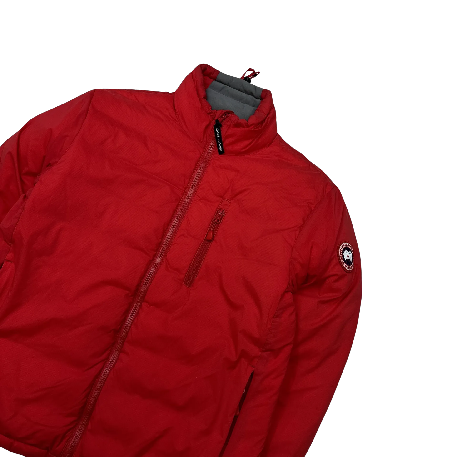 Canada Goose Red Zipped Down Filled Jacket - XS