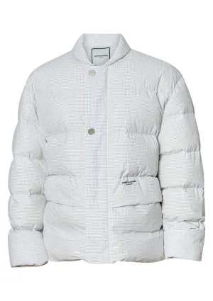 Checked Down Jacket
