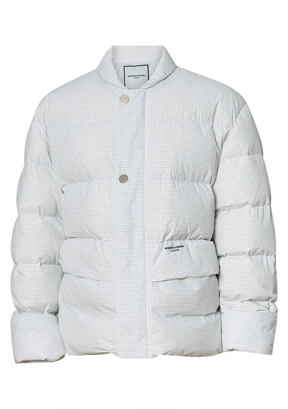 Checked Down Jacket