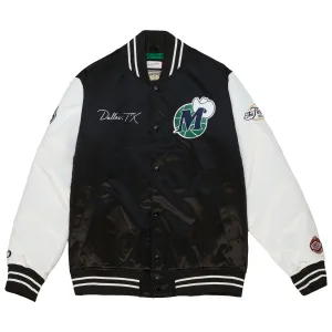 DALLAS MAVERICKS MITCHELL & NESS HARDWOOD CLASSIC ORIGINS VARSITY JACKET