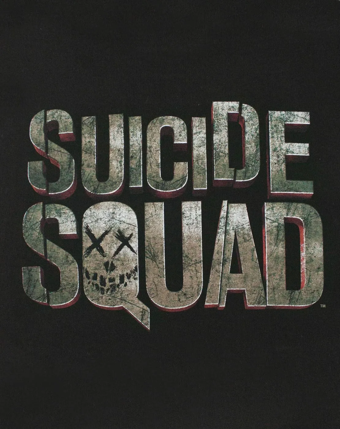 DC Comics In Squad We Trust Graphic Mens Black Varsity Jacket