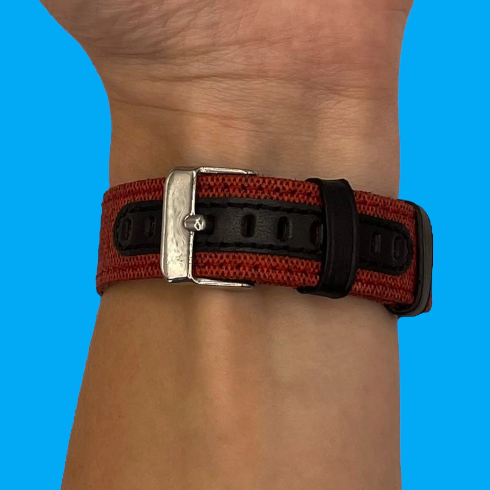 Denim & Leather Watch Straps Compatible with the Swiss Military 22mm Range