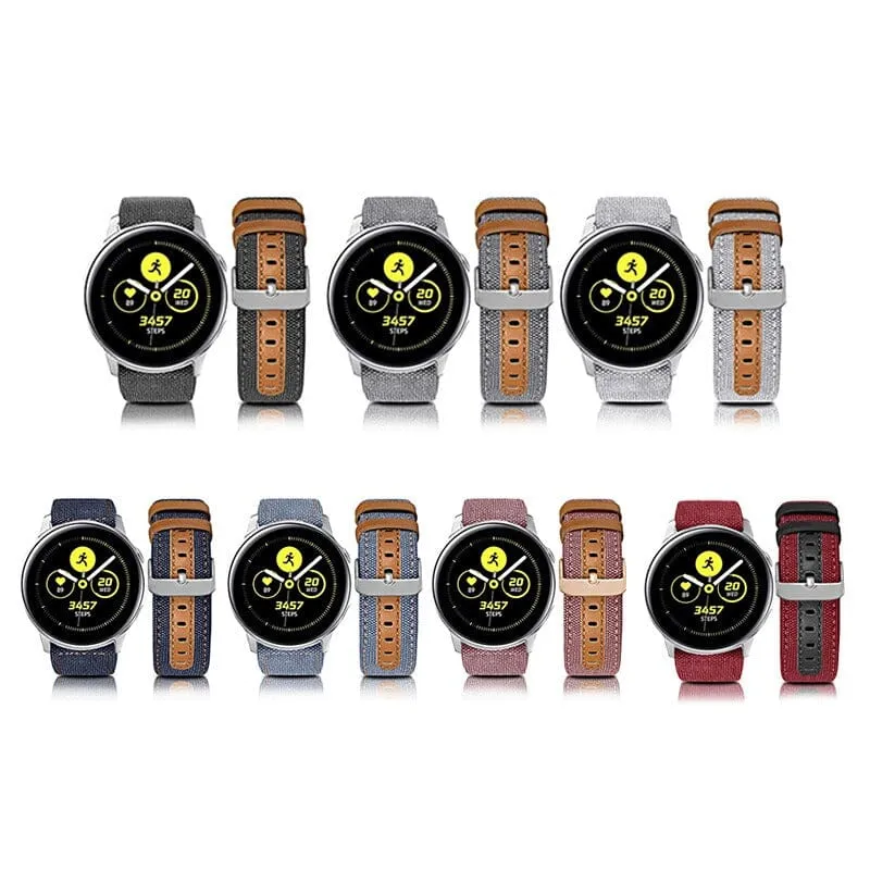 Denim & Leather Watch Straps Compatible with the Swiss Military 22mm Range