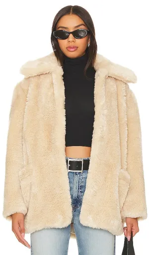 Free People Pretty Perfect Peacoat in Neutral