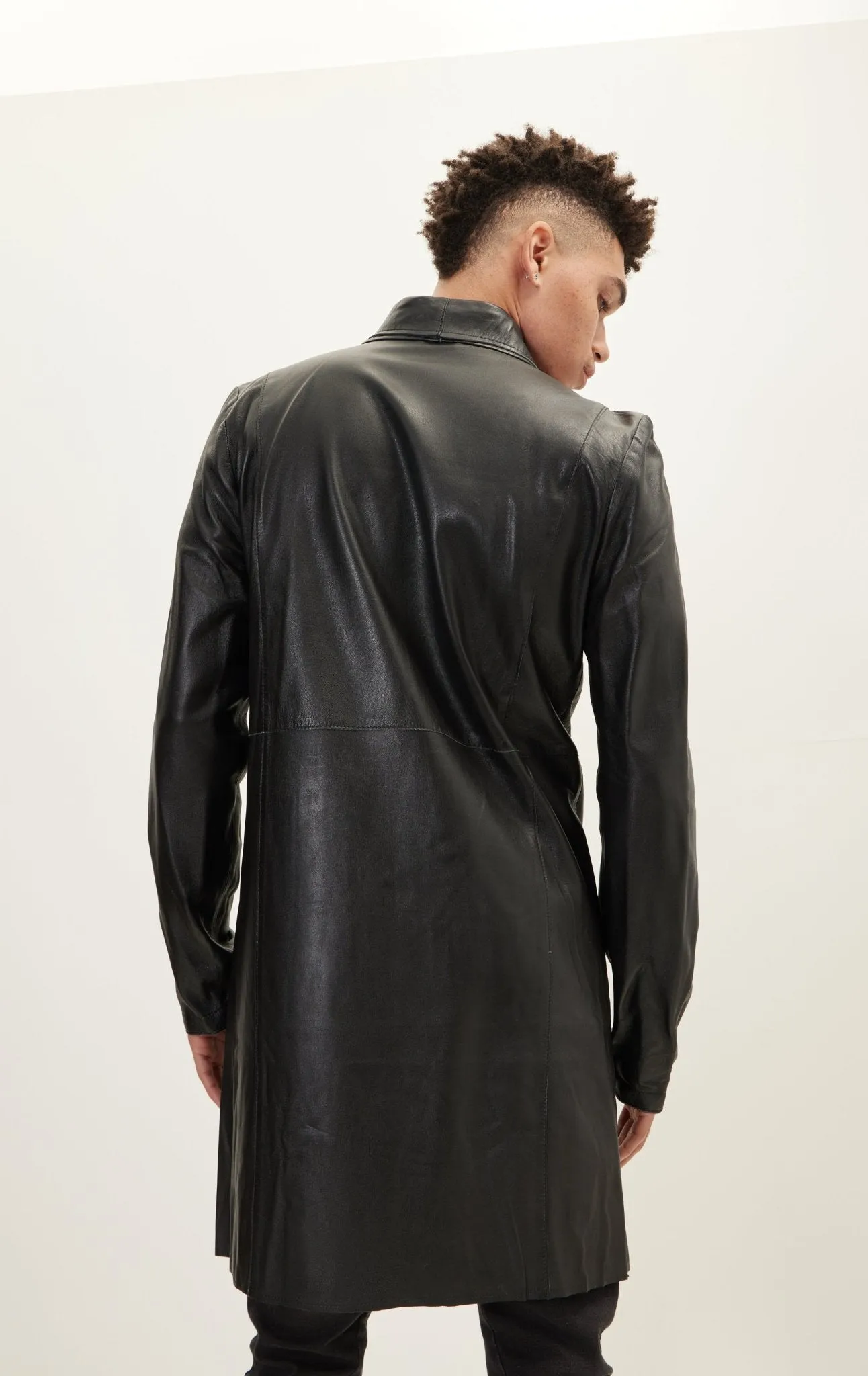 Genuine Leather Rebel Jacket - Black Green