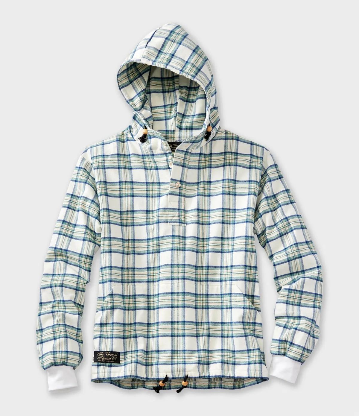 Hooded Flannel Pullover