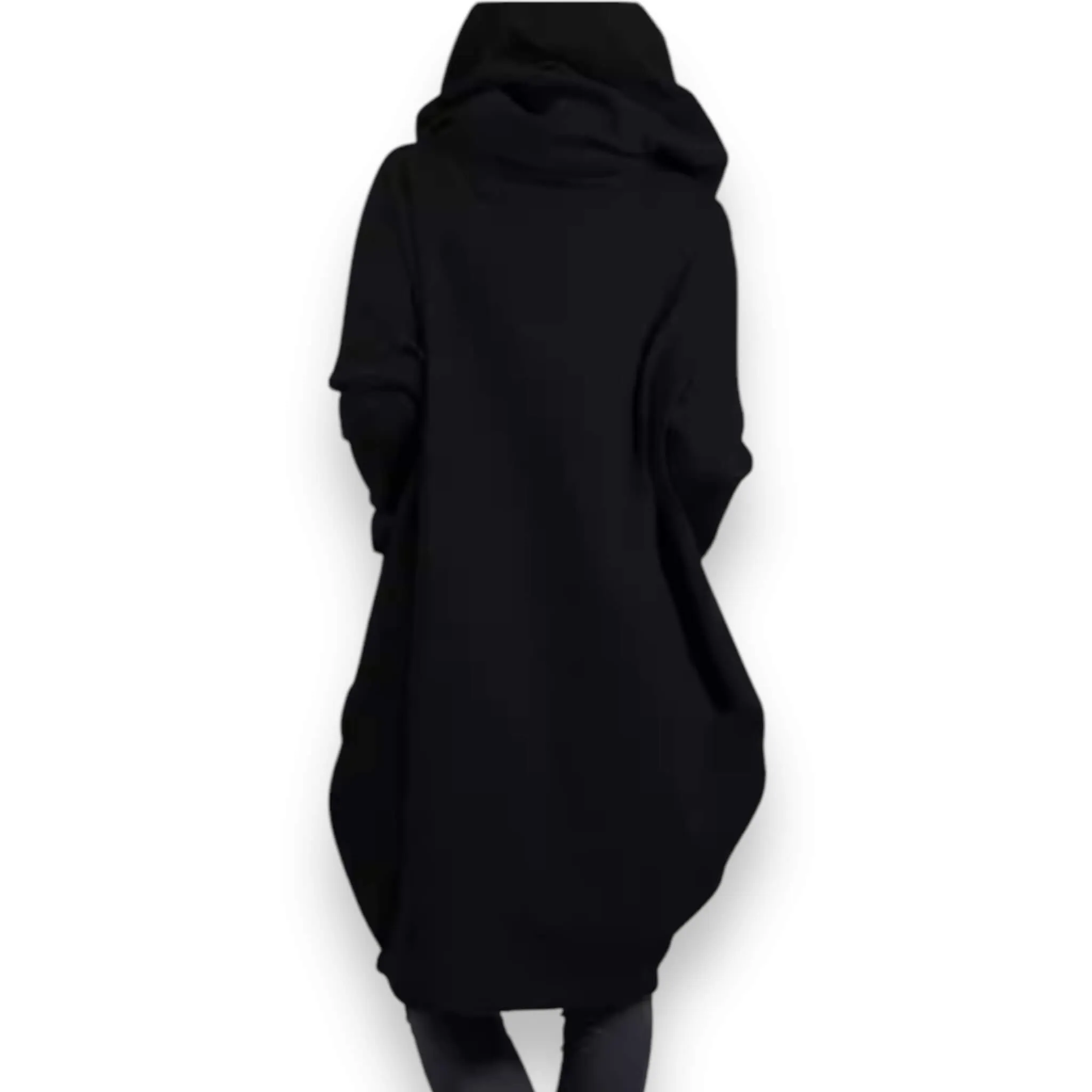 Hooded Long Lightweight Dual Zip Up Jacket