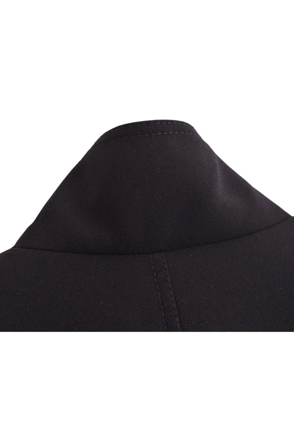 'Kathryn' Stand Collar Short Loose Cape Coat