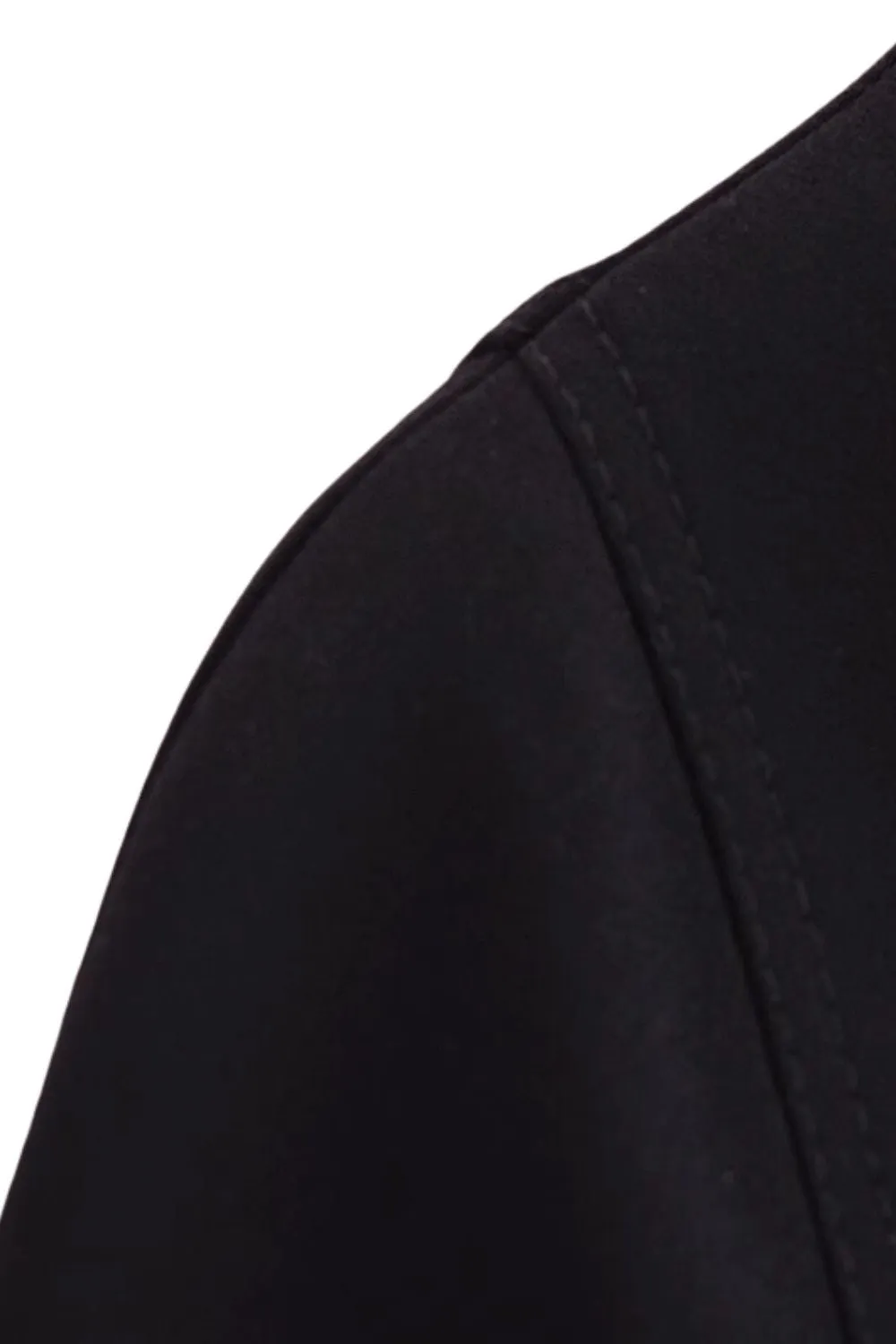 'Kathryn' Stand Collar Short Loose Cape Coat