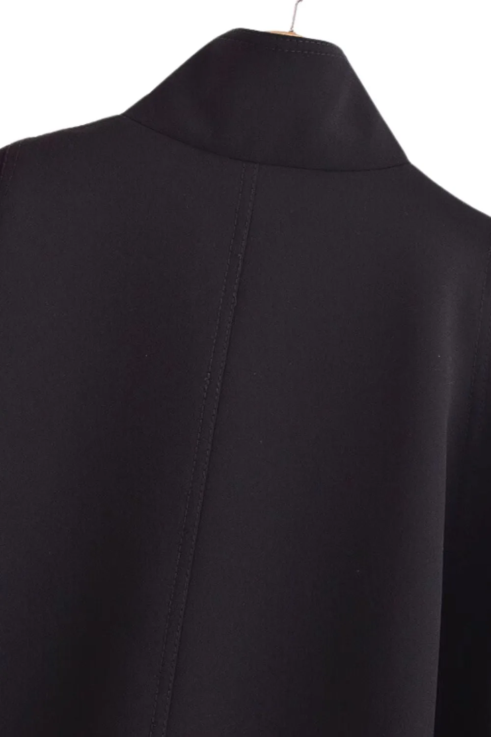 'Kathryn' Stand Collar Short Loose Cape Coat