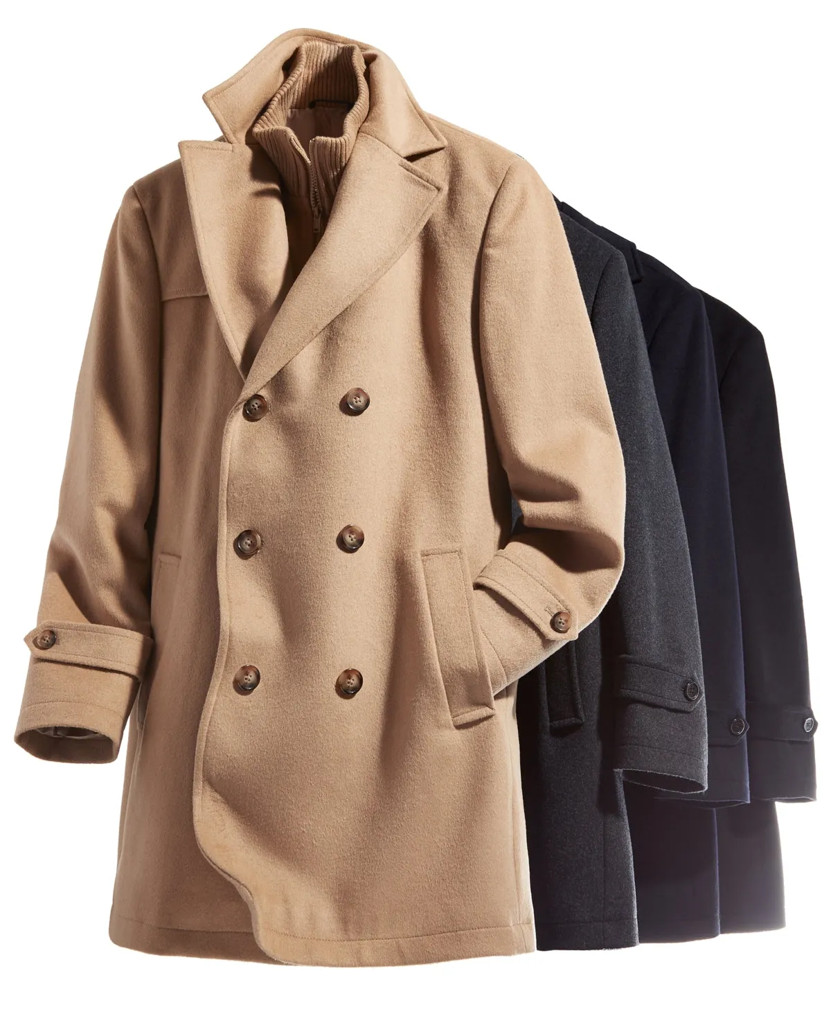 Lauren Ralph Lauren Mens Classic fit Peacoat Coat 46 L Blue