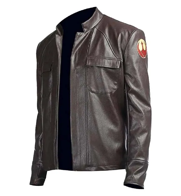 Men's Brown Leather Jacket Handmade Biker Star War Jacket