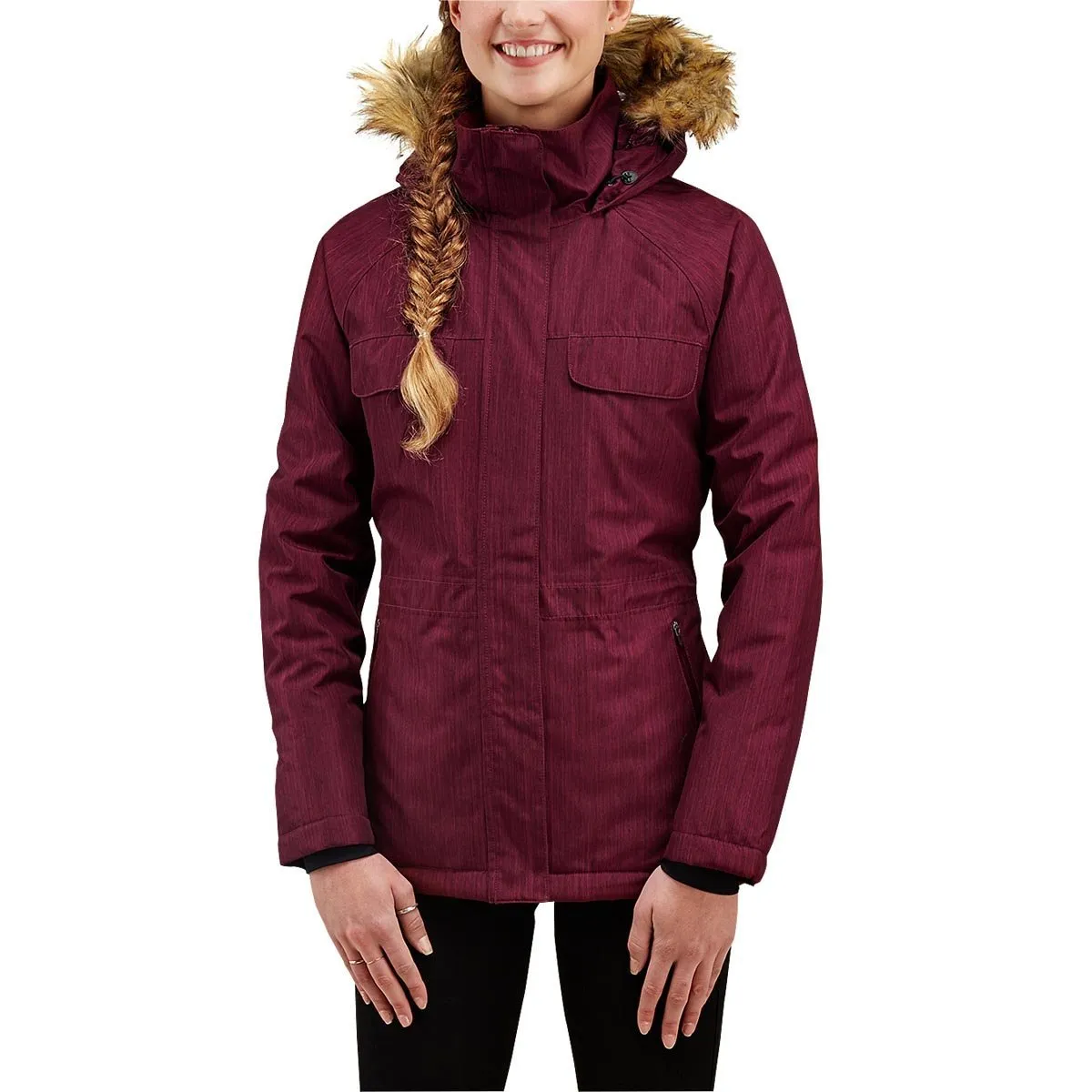 Merrell Bandol Insulated Parka Jacket-Zinfandel-Size X-Small