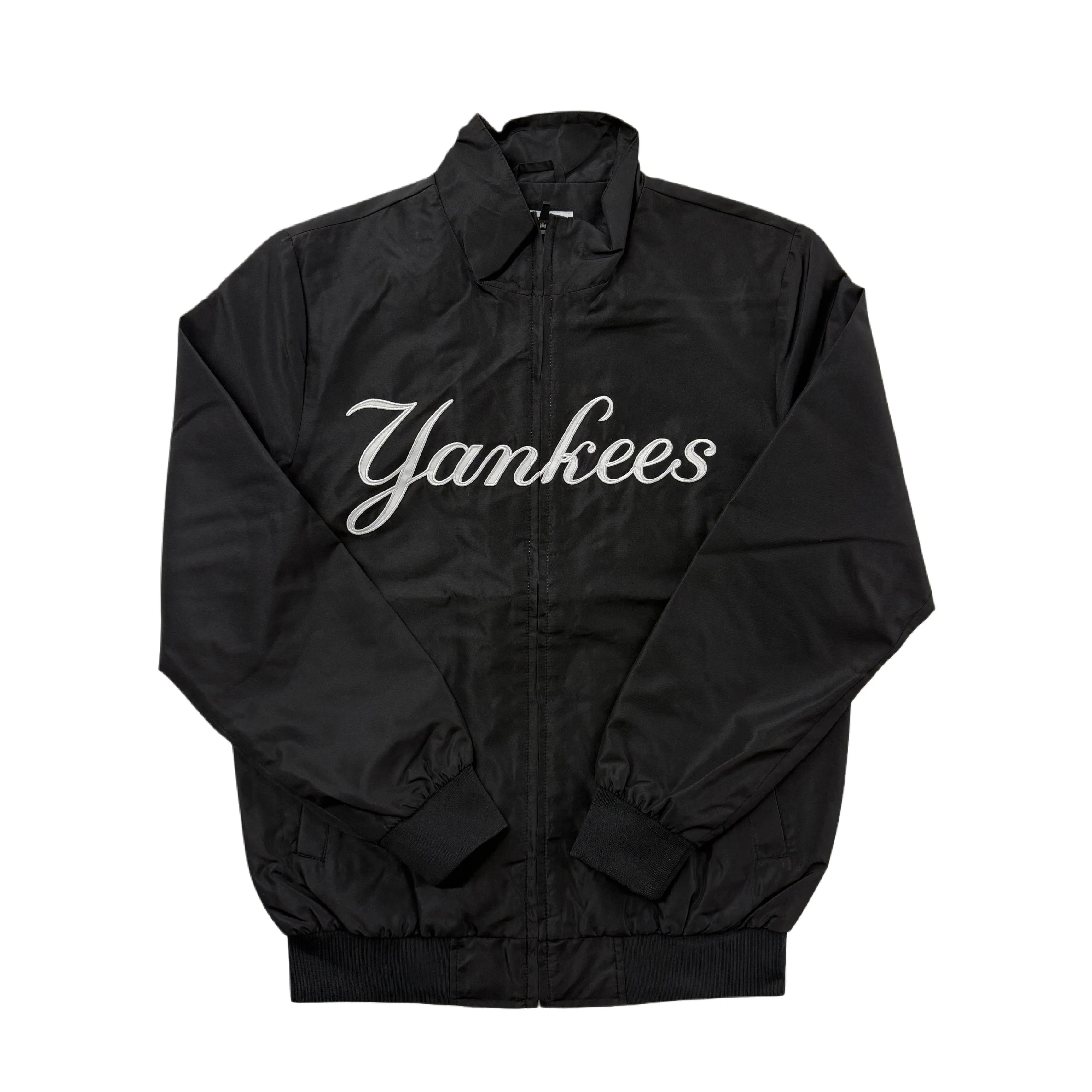 New York Yankees Zipper Windbreaker - Black