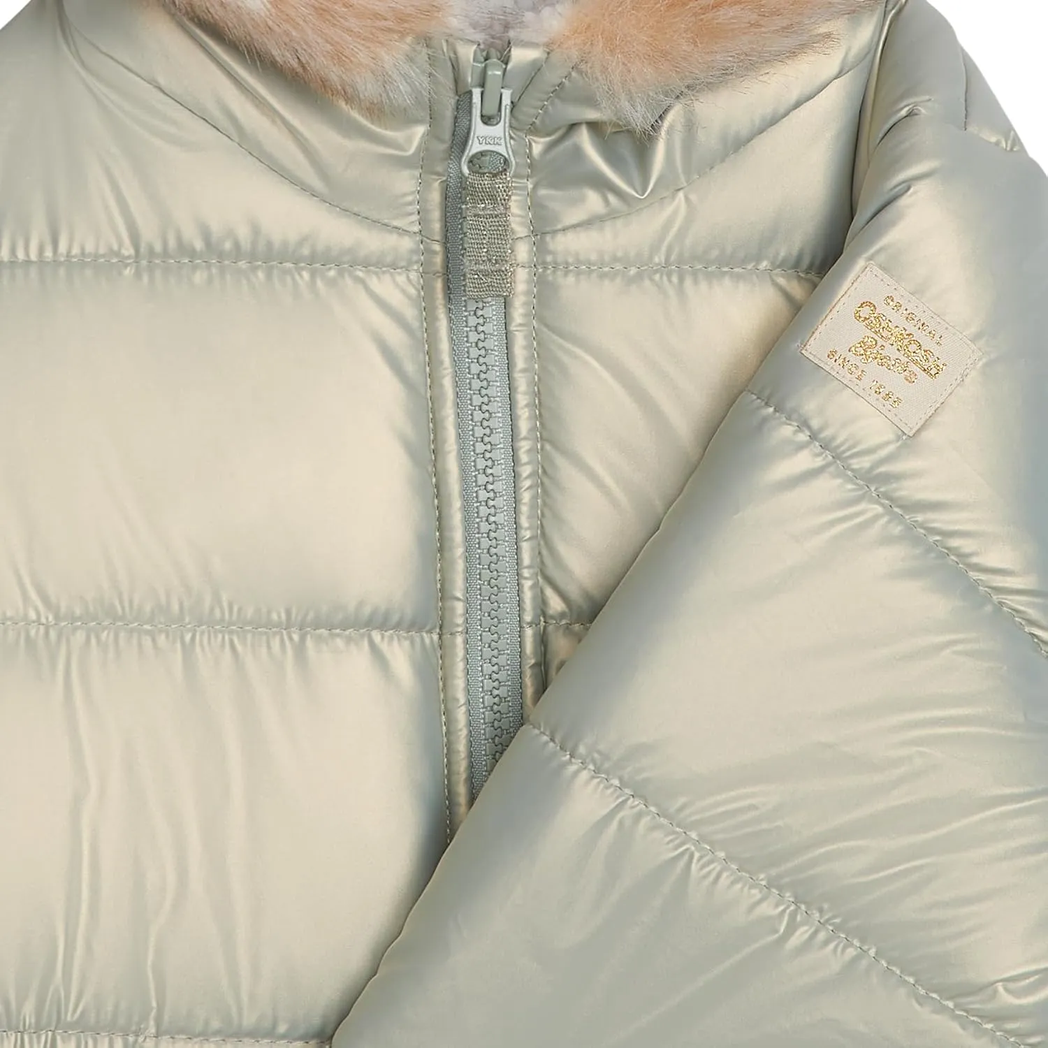 OSHKOSH B'GOSH Girls' Warm Winter Parka Coat with Faux Fur Sherpa-Lined Hood