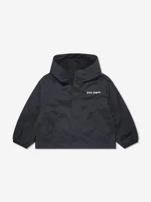 Palm Angels Boys Overlogo Windbreaker in Black