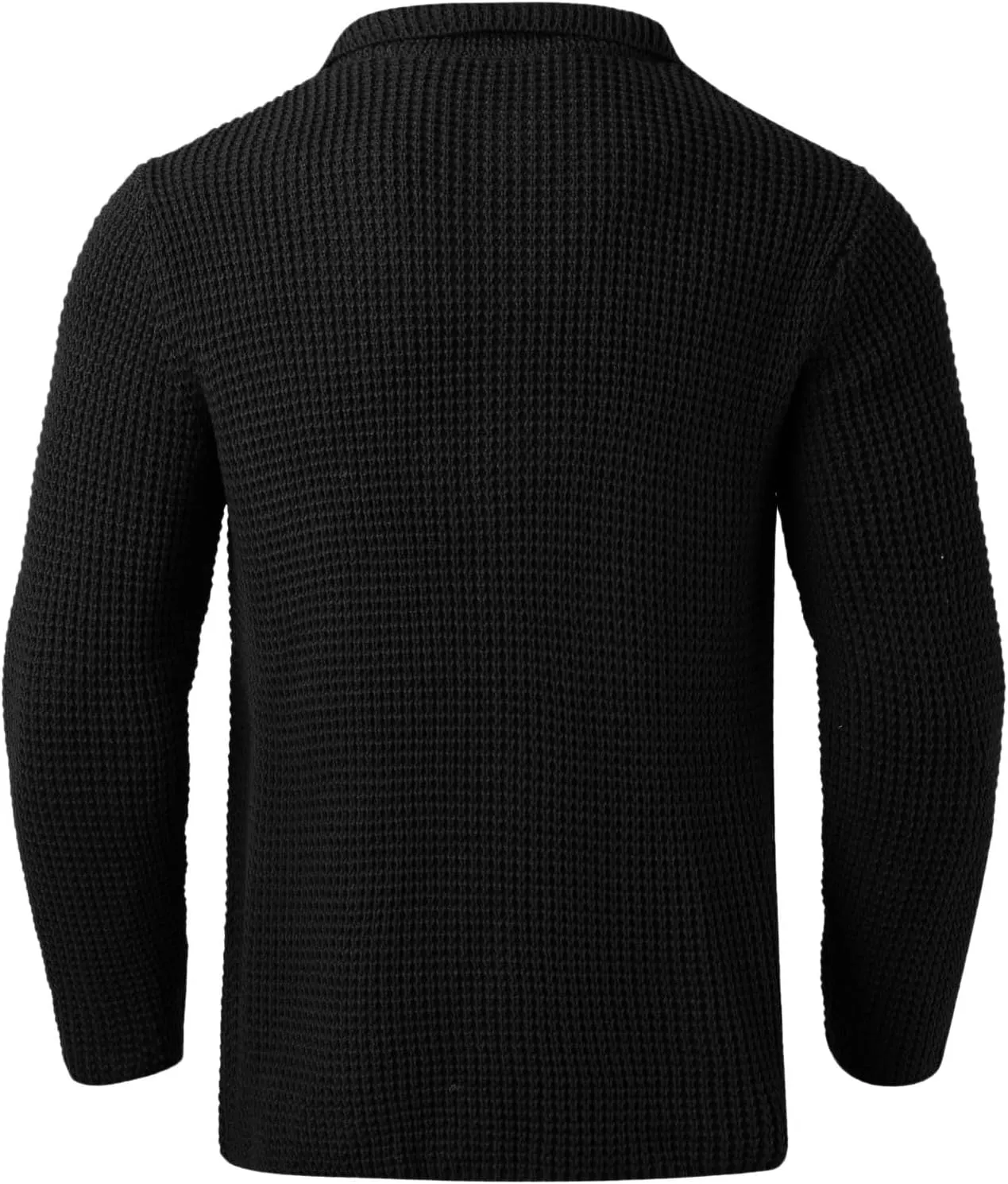 PeQAQ Mens Cardigan Sweater Cable Knit V Neck Button up Sweaters Winter Soft Warm Ribbed Cardigan Sweater Jacket with Pockets
