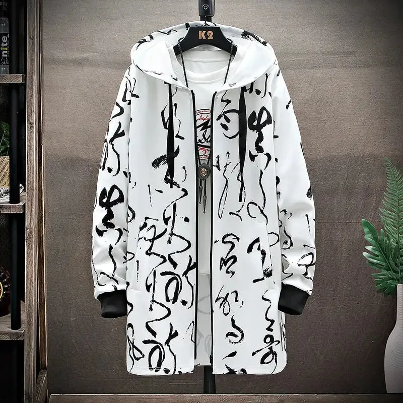 Print Harajuku Windbreaker Ribbon Windbreaker Coat