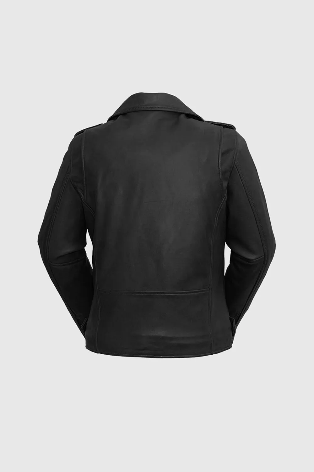 Rebel Womens Leather Jacket Black