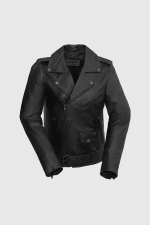 Rebel Womens Leather Jacket Black