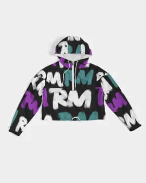 RM Graffiti - Cropped Windbreaker (Purp/Teal)
