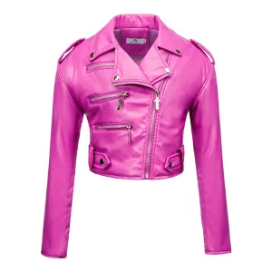 Short PU Leather Jacket