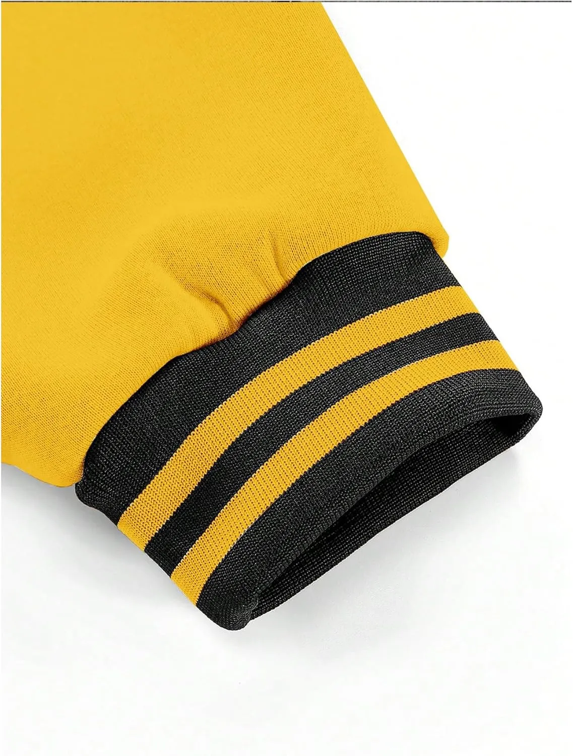 SOLY HUX Men's Graphic Varsity Jacket Color Block Letter Print Long Sleeve Oversized Baseball Jacket
