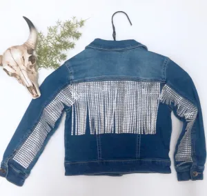 The Whitley Little Girls Rhinestone Fringe Jacket