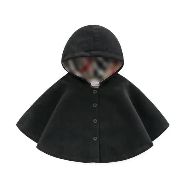 Toddler Girls Hooded Cape Coat