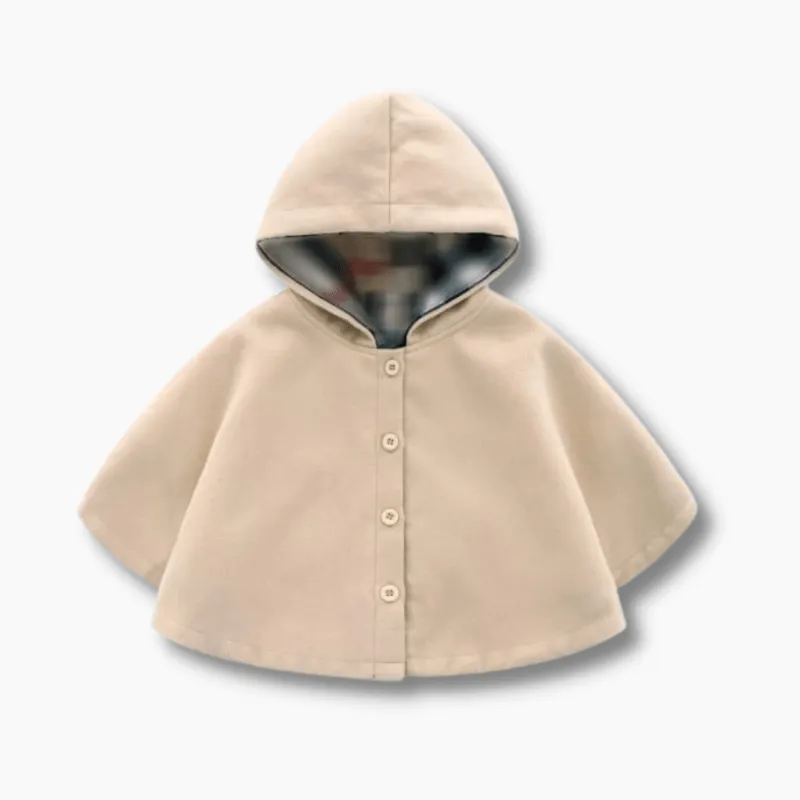 Toddler Girls Hooded Cape Coat