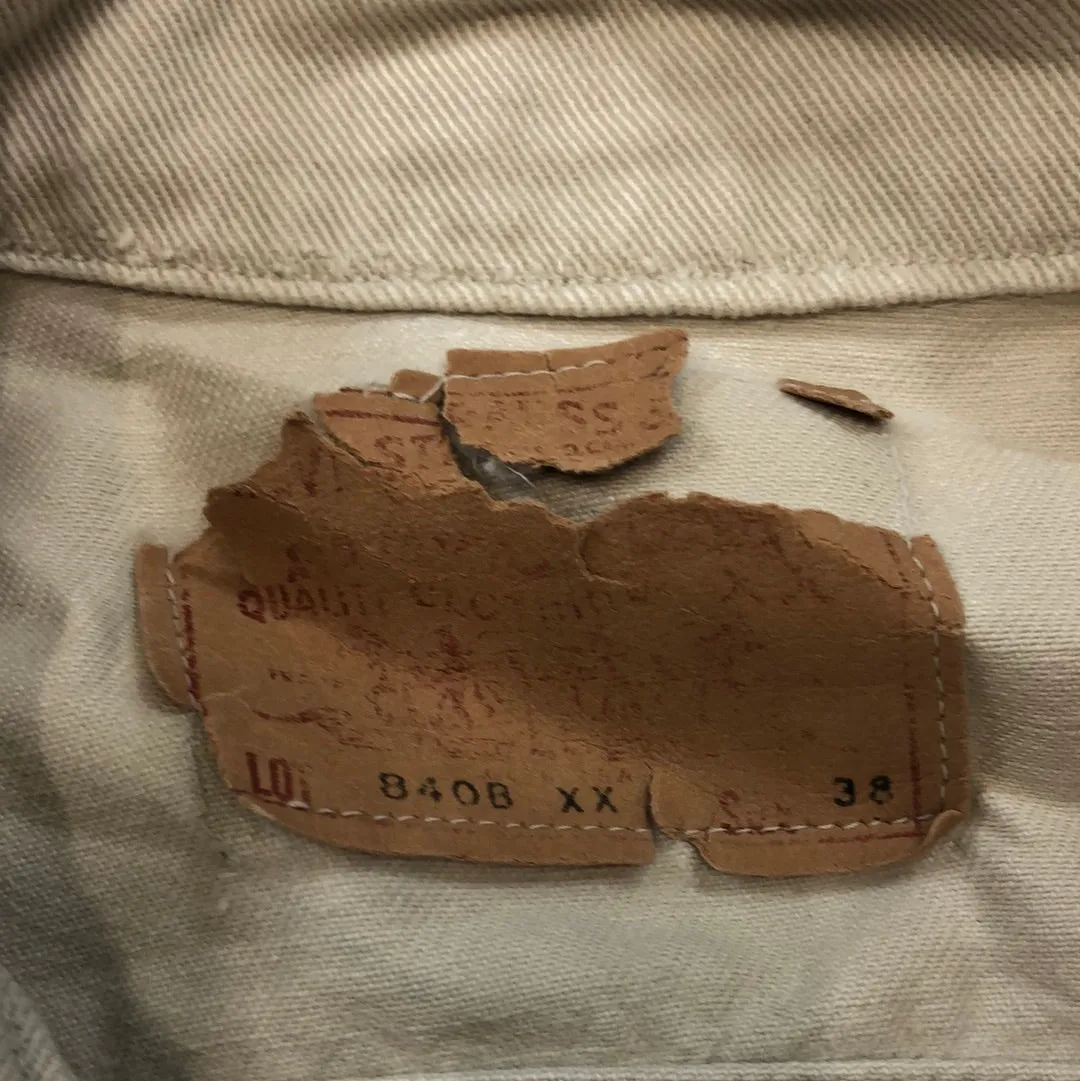 Vintage Levi’s Cream Denim Jacket